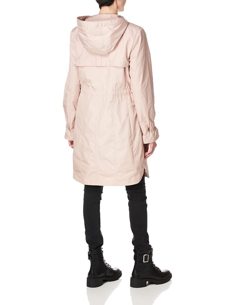 Cole Haan Women's Hooded anorack rain Coat, Canyon Rose, Medium - Image 3